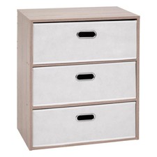 Commode 3 Tiroirs Paniers