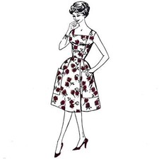 Robe Polly Pocket Vintage Années 1950 – Tour De Poitrine=40” (101,6cm)