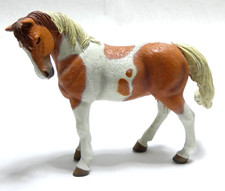 PAPO 2007 CHEVAL BI COLOR JOUET ENFANT VINTAGE ANIMAUX FERME 10 CM OCCASION BE