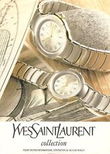 PUBLICITE 1994 YVES SAINT LAURENT Collection Montre