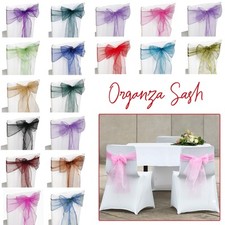 274cm x 17cm Satin Écharpe Housse de Chaise Nœud Plus Large Noeuds Mariage Fête