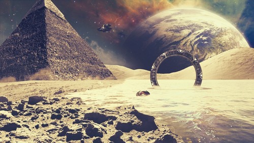 Toile tableaux stargate la - toile,