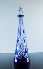 ART DÉCO ANCIENNE CARAFE CRISTAL DOUBLE TAILLE MODELÉ LAGNY BACCARAT 1916