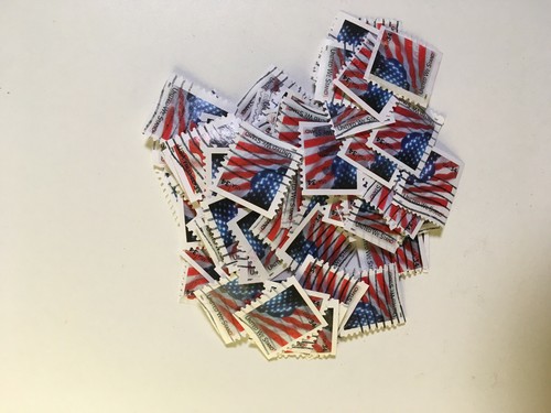 Pile cent flag stamps - pile,