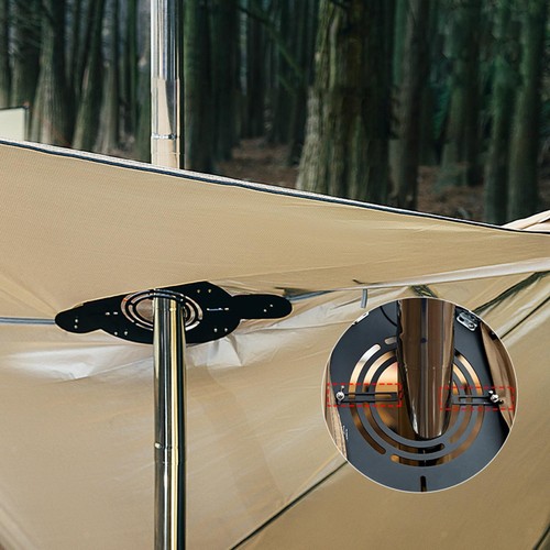 Hot tent stove - hot,