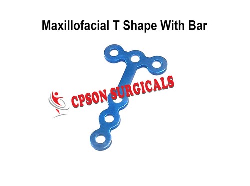 Maxillo faciale forme plaque - t,