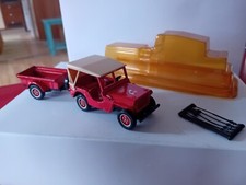 1/43 JEEP WILLYS POMPIER AVEC REMORQUE SOLIDO
