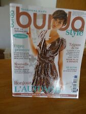 MAGAZINE BURDA STYLE TZIGANE & CIE ESPRIT PEINTURE SEPTEMBRE 2011 N°141