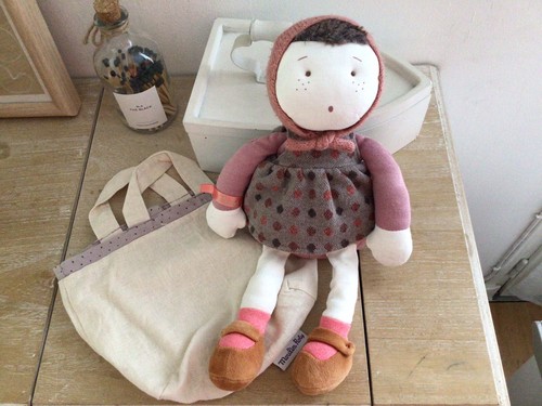 Doudou poupée robe pois - doudou,