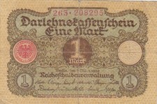 billet ALLEMAGNE 1 mark  berlin 1 mars 1922 circulé