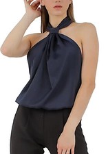 Blouse Femme Satin Nœud