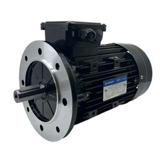 Moteur Électrique Triphasé 2.2kW/3CV, 1000Tr/min, 230/400V, B5, HA112, IE3, Alu