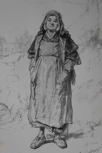 Gavarni lithographie originale - lithographie,