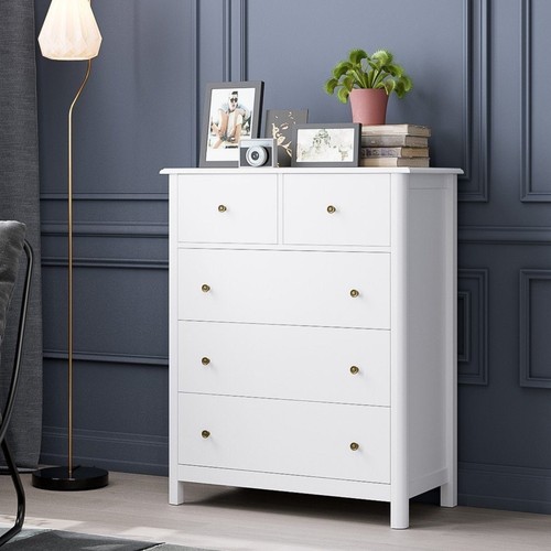 Commode blanche tiroirs - commode,