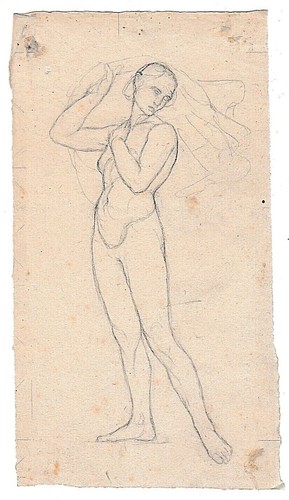 Dessin ancien xixème michel - dessin,