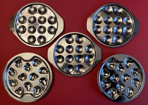 Lot assiettes rondes - 5, en