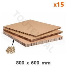 Plaque carton alvéolaire ultra rigide 800x600x15 mm (par 15)