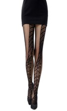 Collant Résille Noir Frise