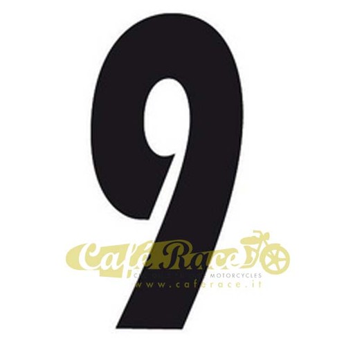 Numéro noir table - numéro, 9