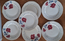 7 ASSIETTES PLATES  DIGOIN SARREGUEMINES-MODELE BOULOGNE