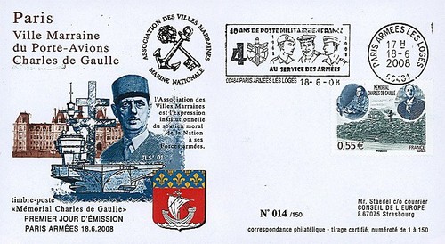 Dg08 2008 fdc de gaulle - :,