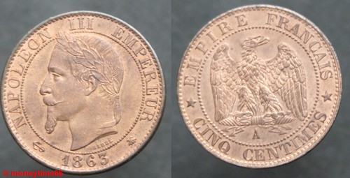 France centimes napoléon - !, 5