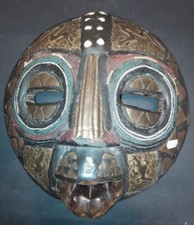 Ancien Masque Traditionnel Africain Congo "Luba"