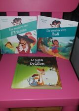 3 Livres Aux pays des livres McDonald's Heidi, d'Artagnan, le coq et le renard 