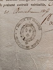 [ MARINE - LAS LETTRE SIGNEE 1816 ] ROLES D'EQUIPAGE - L'ESPIEGLE & L'HIRONDELLE