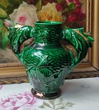 ANCIEN VASE CÉRAMIQUE VERTE