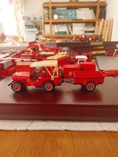 Jeep Willys Avec Remorque Sapeurs Pompiers / Fire Truck - Solido 1/43 - N°25