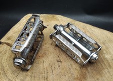 Pedales LYOTARD POOL Ancien Velo course Randonneuse 1930 Old bike pedal bici FR