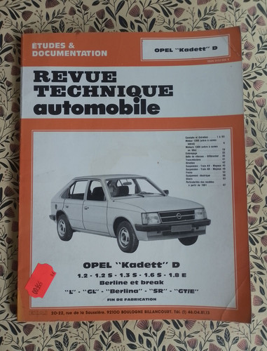 Revue technique automobile - revue,
