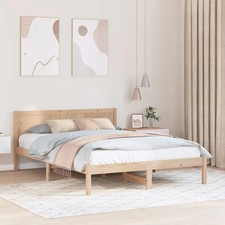 Cadre de lit Cadres Mobilier chambre en bois contemporain sommeil Repos vidaXL v