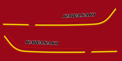 Kawasaki 500 stickers - a8,