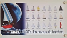 Affiche Bateau Voile VENDEE GLOBE 2004 - LES BATEAUX DE L'EXTRÊME