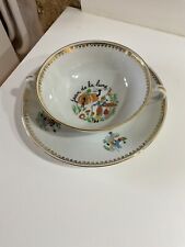 TASSE DEJEUNER D'ENFANT A OREILLES PORCELAINE DE LIMOGES  B&C JEAN DE LA LUNE