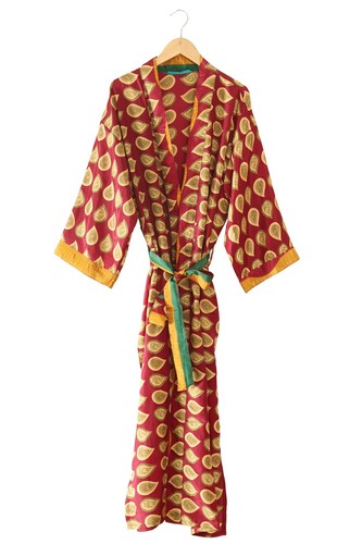Peignoir kimono soie - kimono, crêpe