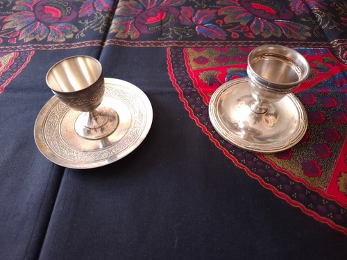 Coquetiers metal argente - coquetiers,