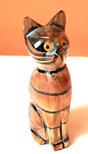 -Figurine chat en bois - 12,50