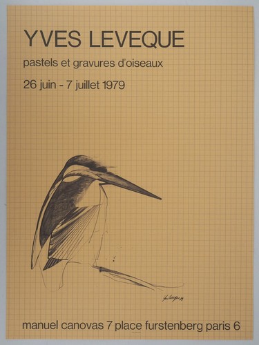 Affiche art yves leveque - [affiche,