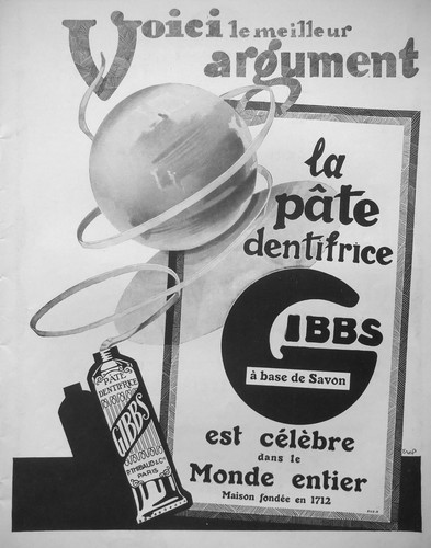 Publicité gibbs pâte - la,