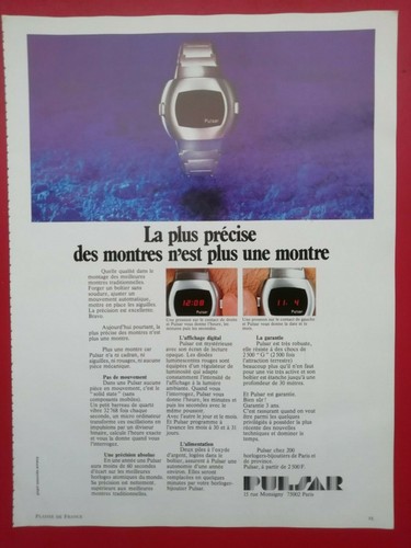 Publicité presse montre - publicité,