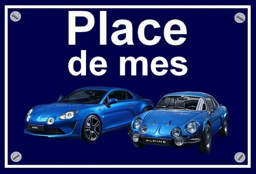 Plaque place mes alpine - plaque, de