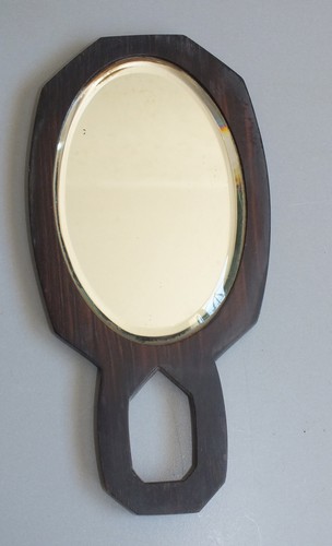 Miroir main design bois - a,