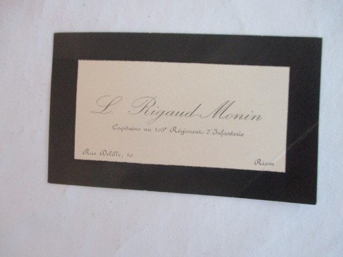1906 carte visite rigaud - 1906,