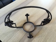 Corbeille fer forgé ancienne Art Déco pour coupe pâte de verre