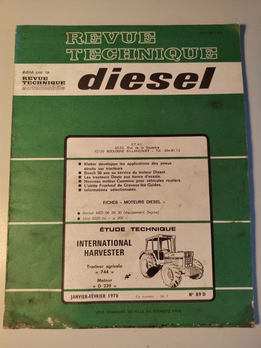 Revue technique tracteur - technique,