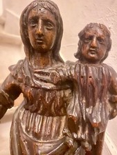 Statue Vierge Bois Sculpté