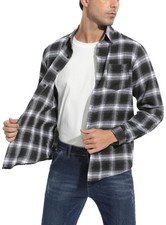 Chemisier Carreaux Coton Homme